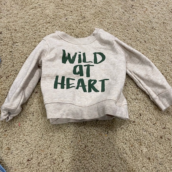 OshKosh B'gosh Blue Denim Romper with 2 other long sleeves-15 - Picture 4 of 8